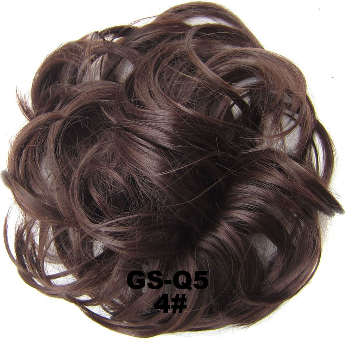 Amazon Com Beauty Number1 Hair Short Messy Curly Hair Bun Piece