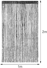 Thboxes Glitter String Door Curtain 39x78.7 Black Backdrop Fly Screen view 3