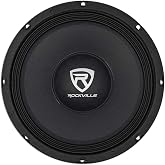 Rockville RM108PRO 10" 8-Ohm SPL Car Midrange/Mid-Bass Pro Speaker | 600W Peak, 300W RMS CEA Rated, Kevlar Pulp Cone, 2" CCAW Voice Coil, 56 oz Magnet, 94dB, 60Hz-7kHz