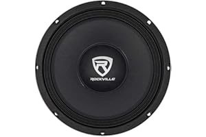 Rockville RM108PRO 10" 600 Watt 8 Ohm SPL Car Midrange Mid-Bass Pro Speaker