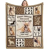 Caiibaoob French Bulldog Blanket for Dog Lover,French Bulldog Lovers Gifts Throw Blanket 50 x 60in