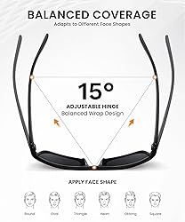 CIFOYA Mens Sunglasses Polarized Men