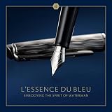 Waterman Hémisphère Fountain Pen Metal Blue Lacquer Chiselled Cap Nib Medium view 2