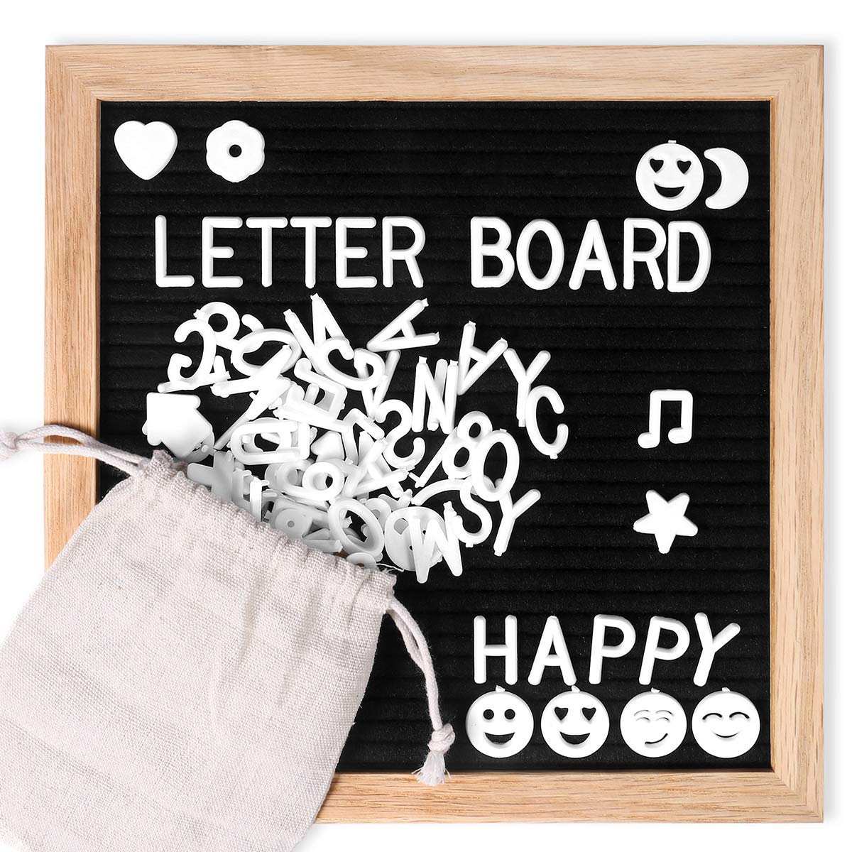 Buy Letter Board,10x10 Inches, Changeable Letter Boards Include 680 White Plastic Letters