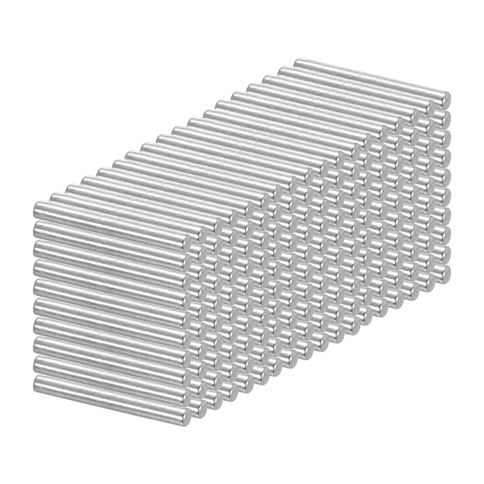 PATIKIL 100 Pcs 304 Stainless Steel Dowel Pins 3x16 mm (1/8" Dia) Metal Shelf Pegs