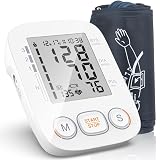 Blood Pressure Monitor for Home Use, Upper Arm Blood Pressure Machine with Large Cuff, Blood Pressure Machine, Adjustable Arm Cuff 8.7"-16.5",Large Display, 2 * 500 Readings Memory