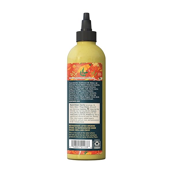 SIR KENSINGTON’S EVERYTHING SAUCE, AJI AMARILLO, KETO DIET & PALEO DIET CERTIFIED, DAIRY FREE, GLUTEN FREE, NON- GMO PROJECT VERIFIED, SHELF-STABLE 8.3 OZ