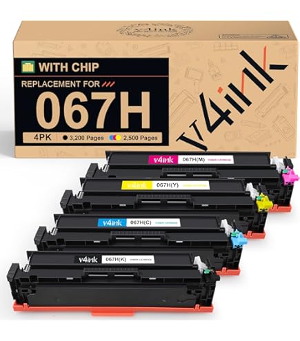 067 Toner Cartridges Set Replacement for Canon 067 Toner Fit for