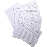 SAWHOX Soccer Referee Score Sheets, 100PCS Score Sheets Red and Yellow Card Accessories