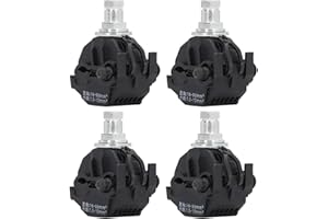 NOENNULL 5 Pcs Insulation Piercing Connector 1KV No Peeling Piercing Clamp High Low Voltage Cable Splitter (Black-2)