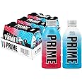 PRIME HYDRATION Duo - Blue Freeze & Cherry Freeze, Sports Drinks, Electrolyte Enhanced for Ultimate Hydration, 250mg BCAAs, B Vitamins, Antioxidants, Low Sugar, 12 Fl Oz (Pack of 24)