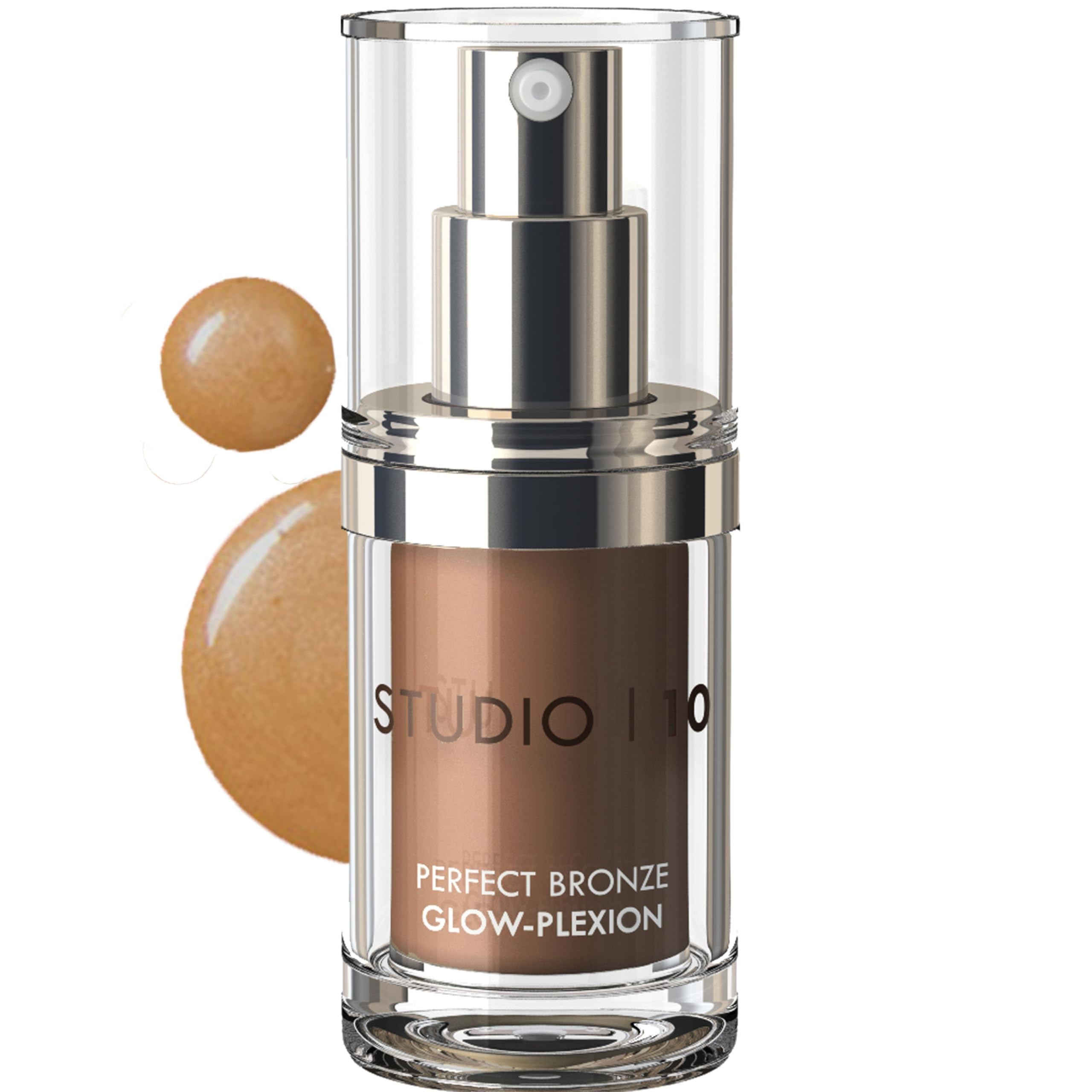 Liquid Bronzer & Highlighter Duo – Matte Sculpting Bronzer with Soft Glow Highlighter for Mature Dry Skin