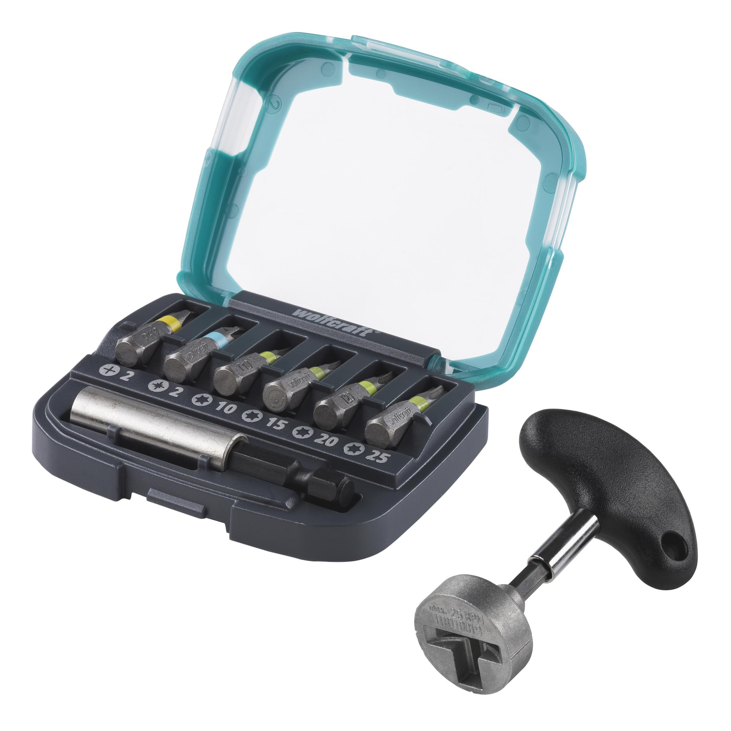 wolfcraft Screwdriving Starter Set I 8642000 I for Easy Manual and Mechanical screwdriving Applications