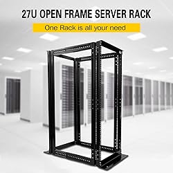 Raising ELECTRONIS 27U 4 Post Open Rack Frame Rack