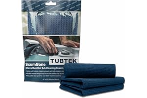 TUBTEK Microfiber Hot Tub Scum Remover Cleaning Towels | ScumGone Hot Tub Shell Cleaner | 100% Scratch Free Hot Tub Cleaner f