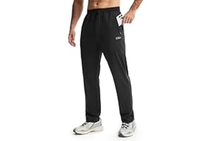 Libin Men's Joggers Pants 4-Way Stretch Sweatpants Athletic Track Pants with Zipper Pockets for Running Casual Workout
