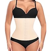 Ganado Waist Trainer for Women Corset Shapewear Tummy Control Waist Cincher Underbust Postpartum Girdle Body Shaper