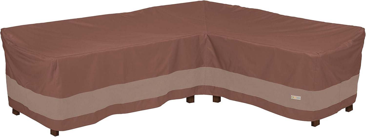 Duck Covers Ultimate Waterproof 104 Inch Patio Right-Facing Sectional Lounge Set Cover : Garden & Outdoor