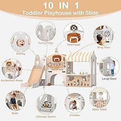 Glaf Slide for Toddlers 1-3 Kids Playground Sets