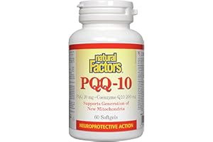 Natural Factors PQQ 20 mg · Coenzyme Q10 200 mg Softgels, 60 Softgels