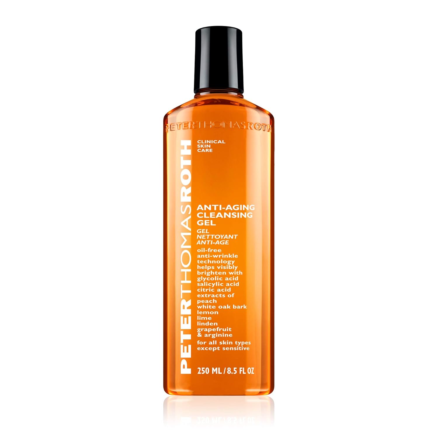 Anti-Aging Cleansing Gel, Face Wash with Anti-Wrinkle Technology, Exfoliates with Glycolic Acid and Salicylic Acid: Premium Beauty
