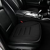KAYI Car Seat Cushion, Memory Foam Car Seat Cushion, Anti Slip Rubber Bottom Car Seat Cushions for Driving, Suitable for Car and Office Chairs (Black)
