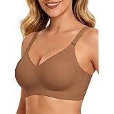 HORISUN Comfortable Seamless Full Coverage Bra for Women Wireless Bras with Soft Support Regular and Plus Size