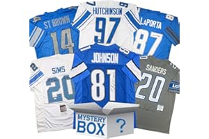 HOFSM.COM HALL OF FAME SPORTS MEMORABILIA Autographed/Signed Detroit Football Jersey Mystery Box with PSA JSA or Beckett COA