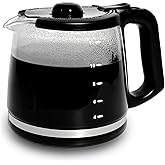 12-Cup Replacement Glass Coffee Carafe Compatible with Mr. Coffee LMX, TP, MMX, and MSX series coffeemakers