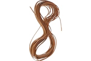 JECOMPRIS 6mm Natural Wood Color Rattan Weaving Material Roll for Chair Repair Diy, Balcony Basket Weaving