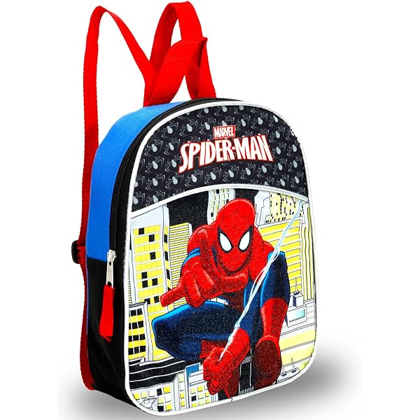 Spiderman ECO Backpack 2.0 - Recycled RPET Material, Red, Laptop Compartment - View #3