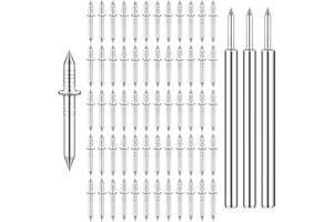 Etauwe 300 PCS Double-Headed Skirting Nails - Invisible Solid Wood Baseboard Fasteners with Sleeve Tool (Seamless Finishing)
