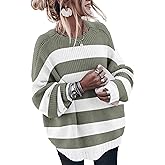 Womens Oversized Sweaters Loose Solid Casual Long Sleeve Mock Neck Knitted Jumper Tops