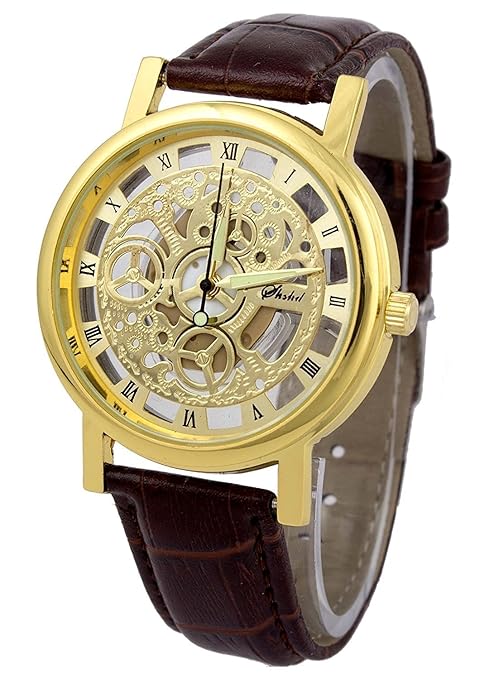Swadesi Stuff Analogue Gold Dial Mens & Boys Watch -Pr