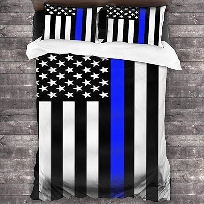Rhk-MKN Thin Blue Line American Flag Duvet Cover Ireland Ubuy