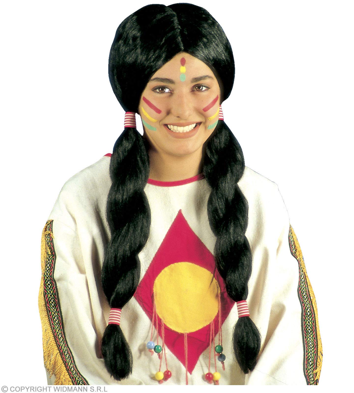 Ladies Indian Deluxe (Man/Woman) Wig for Hair Accessory Fancy Dress