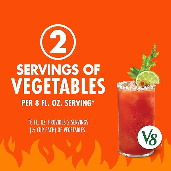 V8 BLOODY MARY SPICY MIX, 8 FL OZ CAN (PACK OF 6)