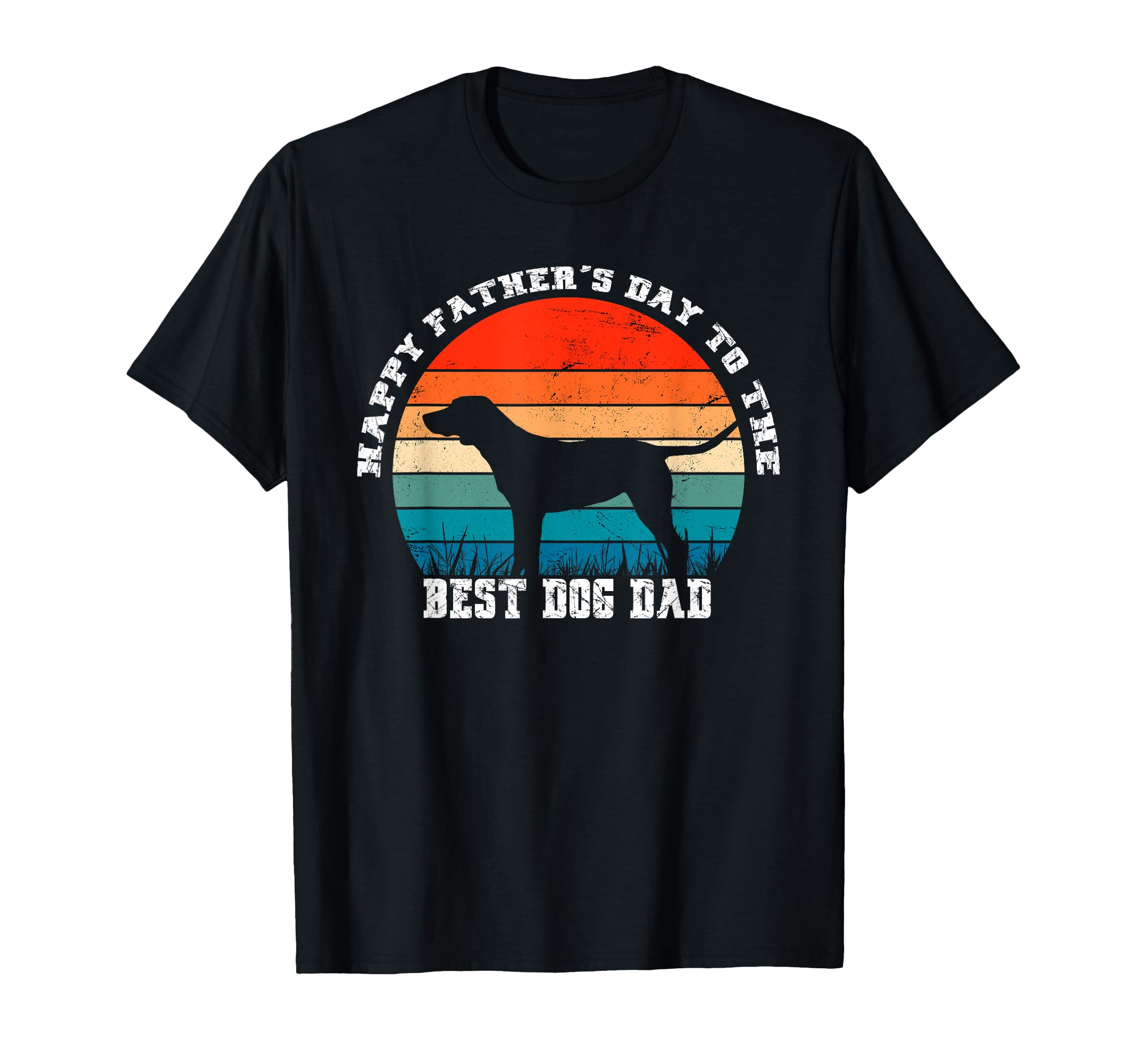 Vintage Happy Father’s Day To The Best Dog Dad T-Shirt