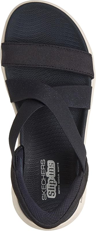 Femme Go Walk Flex Sandal Glimmer Up Slip-in ENTRAINEUSE, Navy, 38 EU