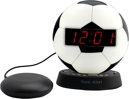 De Sonic Glow balón de fútbol reloj despertador con alarma ...