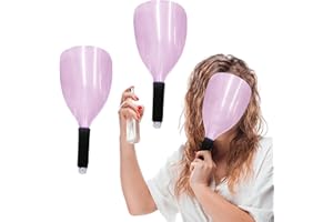 NOWHYX 3 Pcs Barber Salon Face Shield,Plastic Hairdressing Shield with Sponge Handle Reusable Hairspray Protector for Hairstylist Essentials Hairdressing Haircut Makeup Eyes Protect(COLOR:pink)