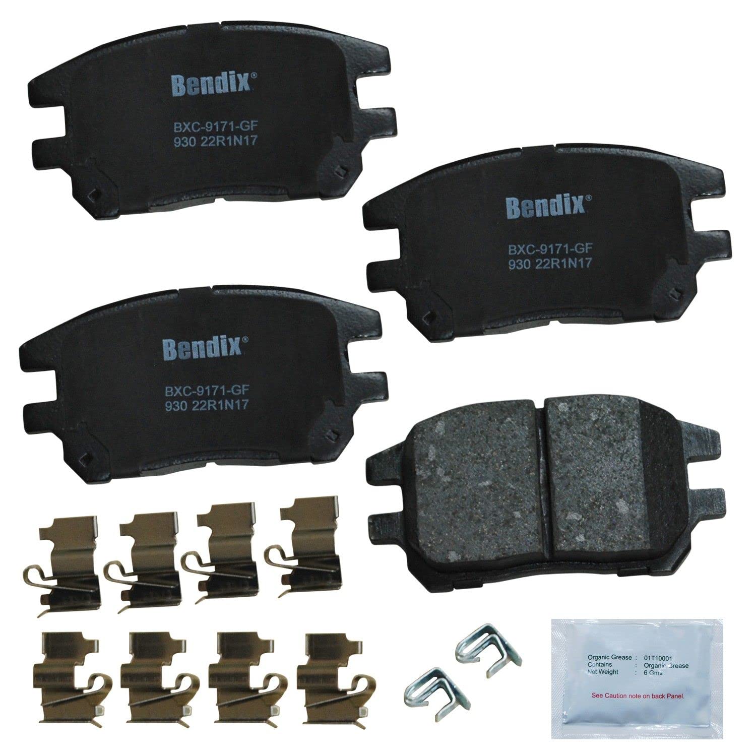 Bendix Priority1 CFC930 Ceramic Front Brake Pads for Lexus RX300 2003-2002 Image