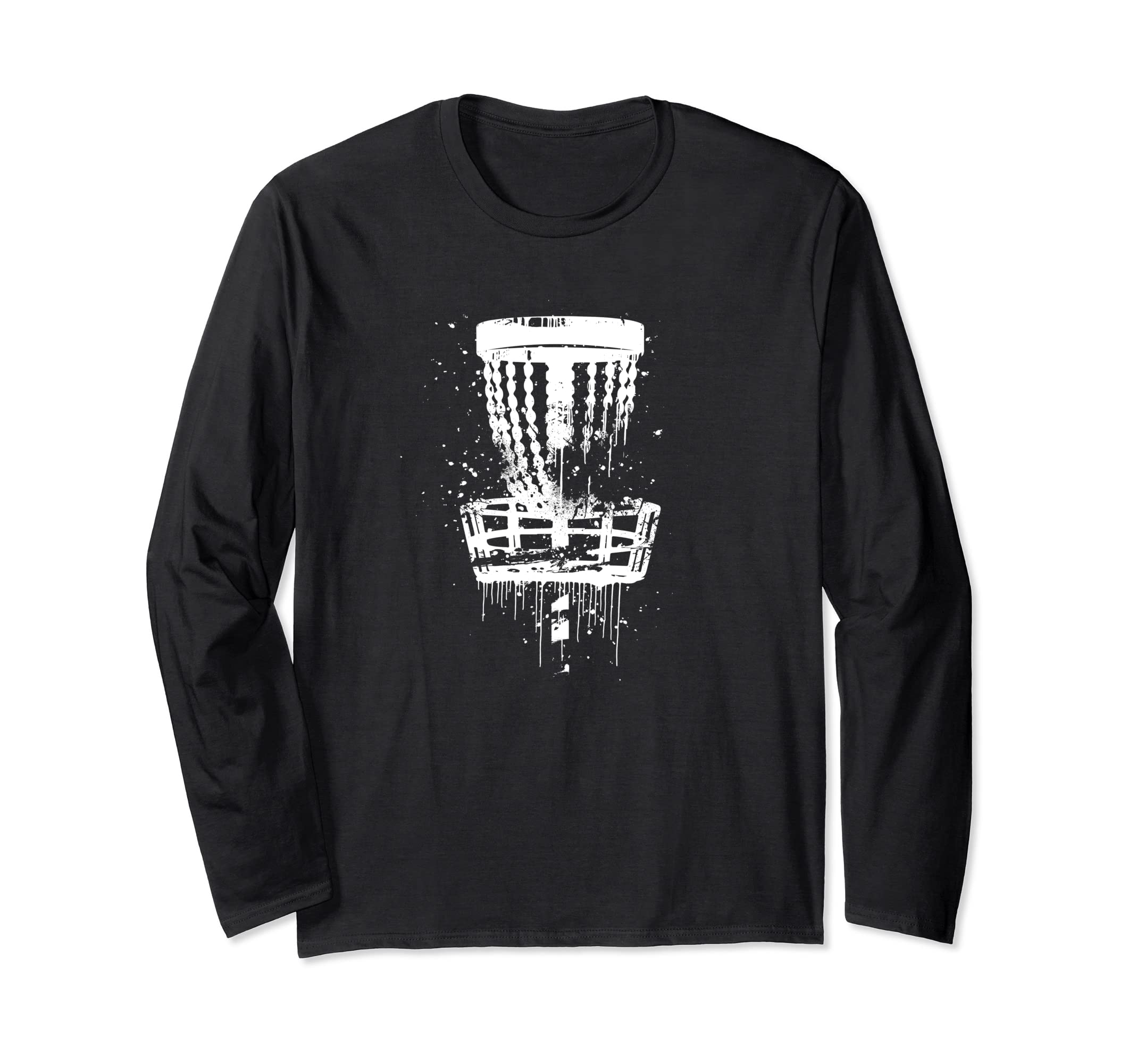 Frisbee Golf Basket Chainz - Frolf Course Disc Golf Basket Long Sleeve T-Shirt