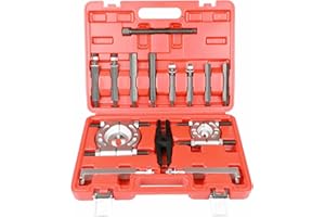 YOTOO Bearing Puller Set 14-Piece, 5 Ton Capacity Bearing Separator Kit with 2" and 3" Jaws, Wheel Hub Axle Puller Set, Heavy Duty Bearing Splitter Tool Kit with Case