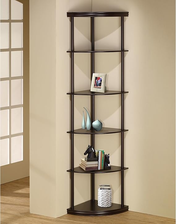 Charlton Home 72" Open Back Panel Corner Unit Bookcase