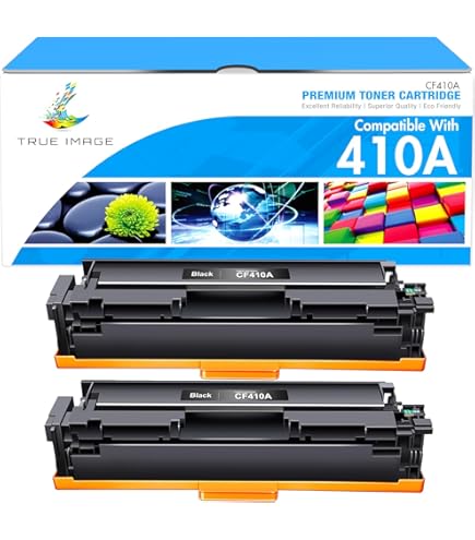 MOOHO Cartuchos de tóner Compatible para HP 410A CF410A 410X CF410X