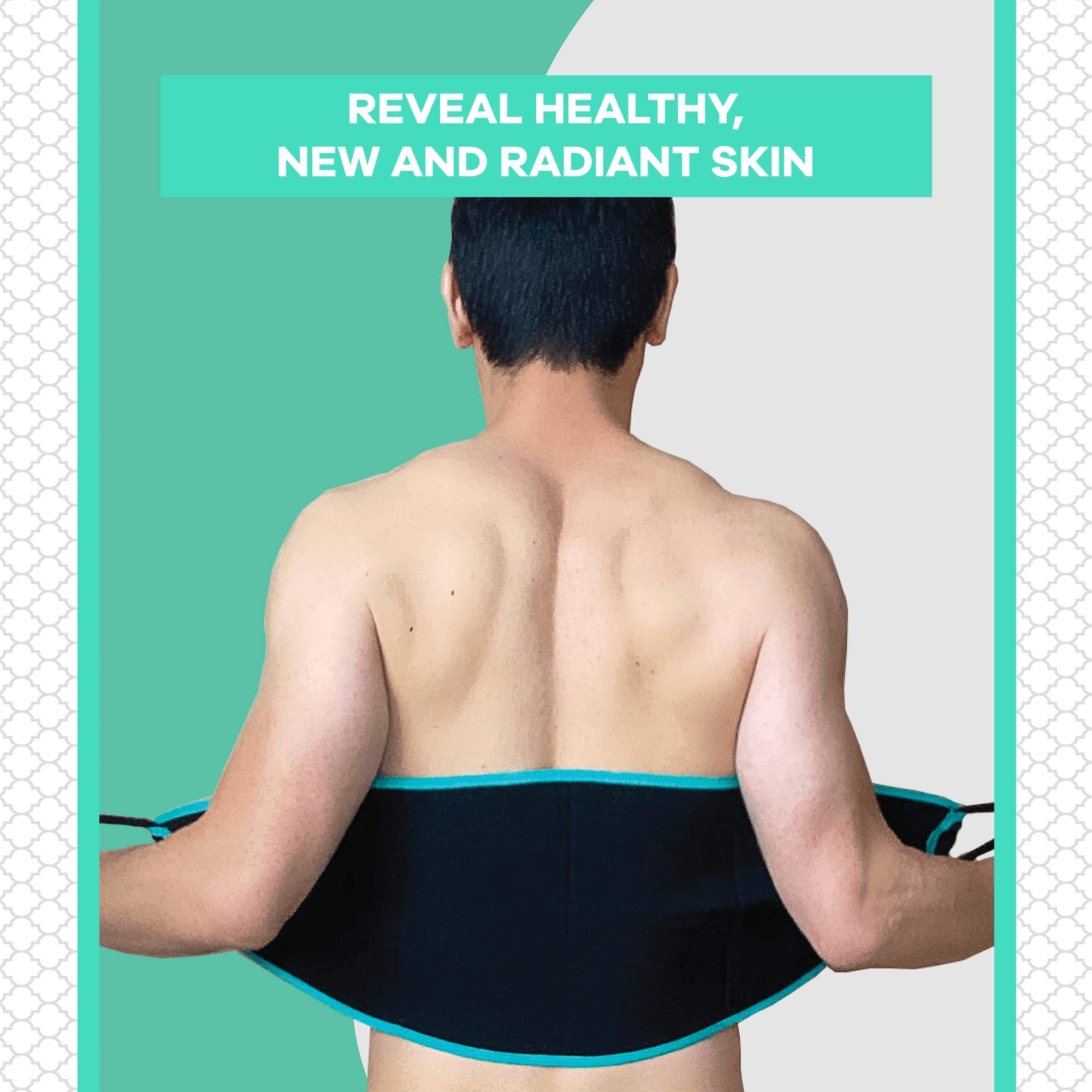 Dermasuri - Deep Exfoliating Back Scrubber - Bath & Shower Back Scrub - Body Exfoliator Scraper Tool - Deep Exfoliation Body Cleaner for Shower - 27