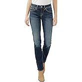 Silver Jeans Co. Women's Suki Mid Rise Curvy Fit Skinny Jeans
