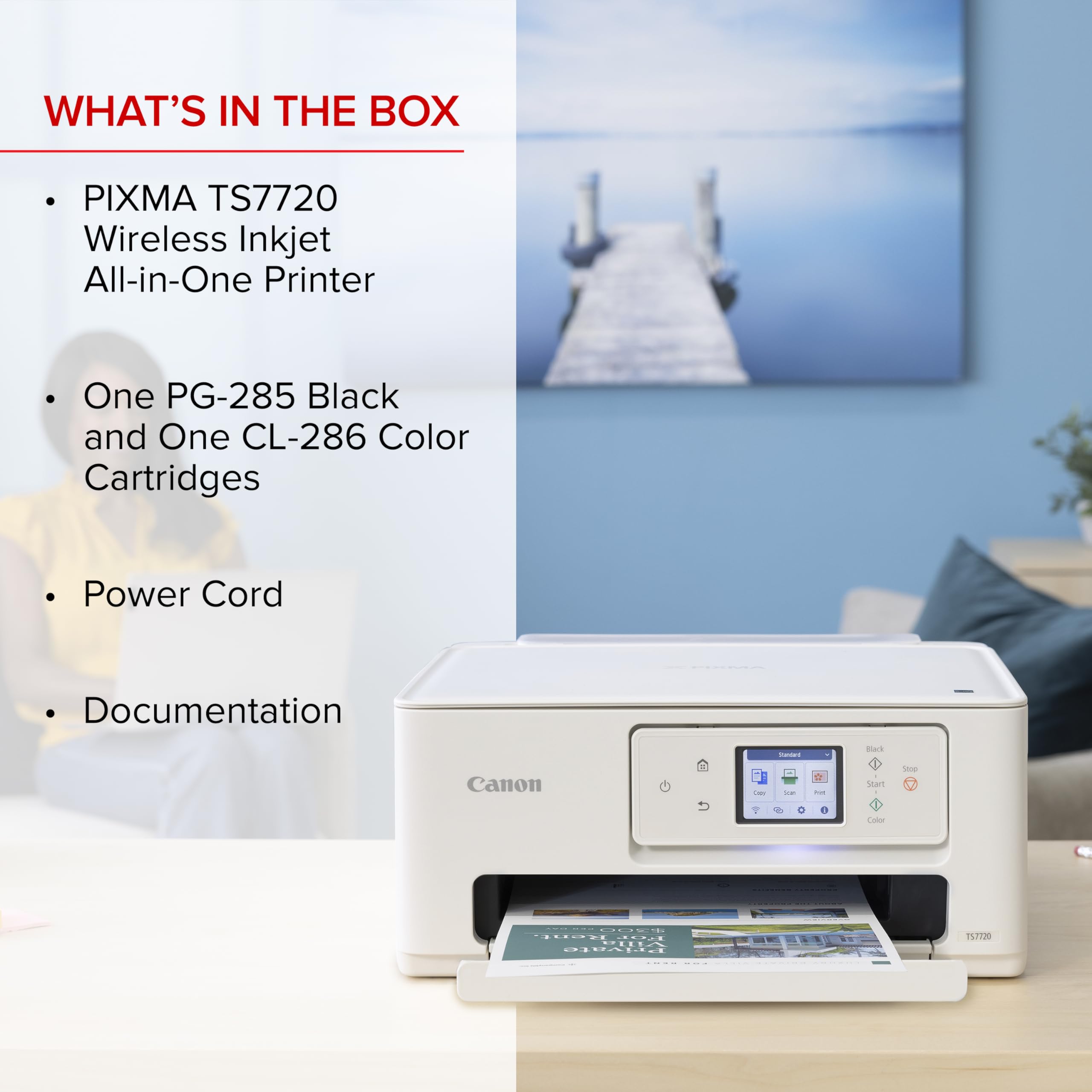Canon PIXMA TS7720 – Wireless Home All-in-One Printer