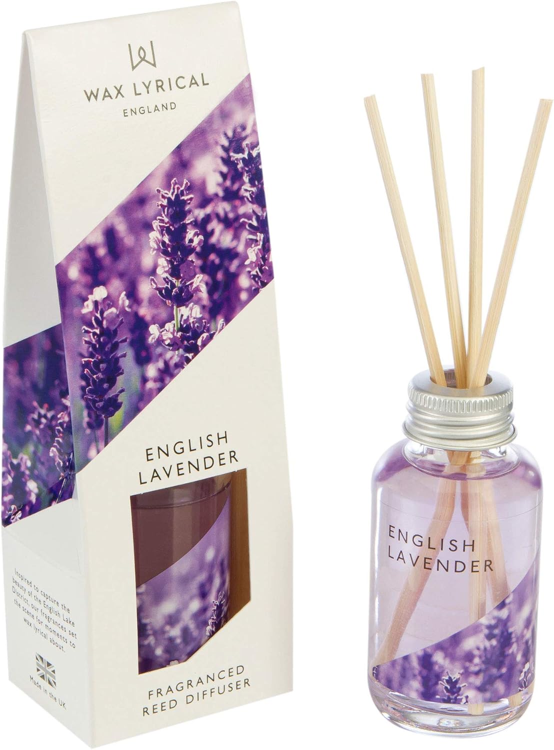 WAX LYRICAL Reed Diffuser 40ml English Lavender, Purple, 40ml Reed Diffuser